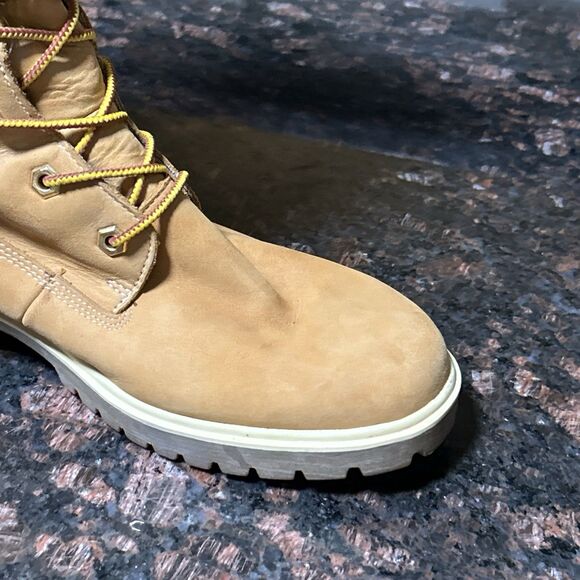 Timberland Lace Up Tall Boots Women’s 9 Wheat Brown Leather 16" Style 23345 - Picture 13 of 16